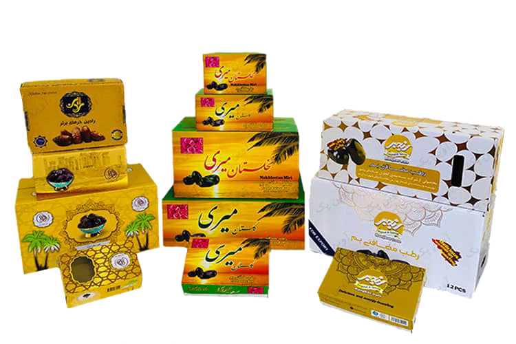 نمونه جعبه و کارتن خرما